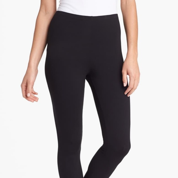 New Eileen Fisher Stretch Ankle Leggings - Picture 1 of 4
